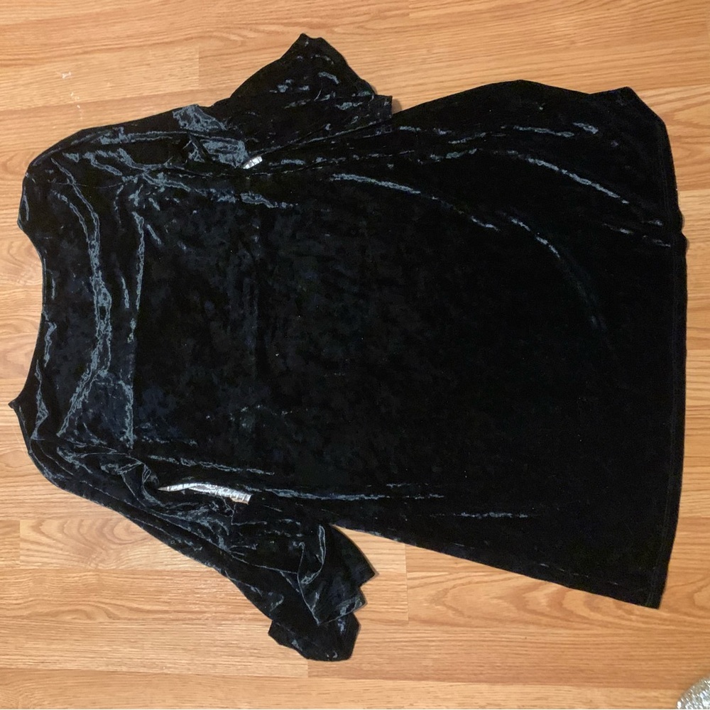 Velvet black or Navy dress xhiliration